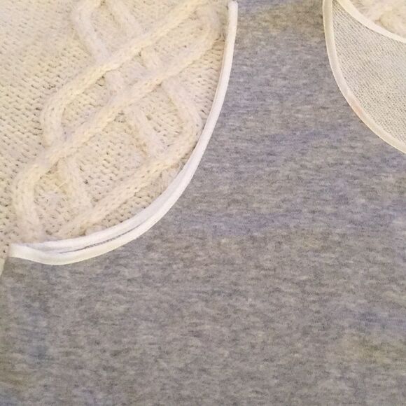 willow & clay Grey Dress Tank Top Crotchet M - Picture 4 of 6